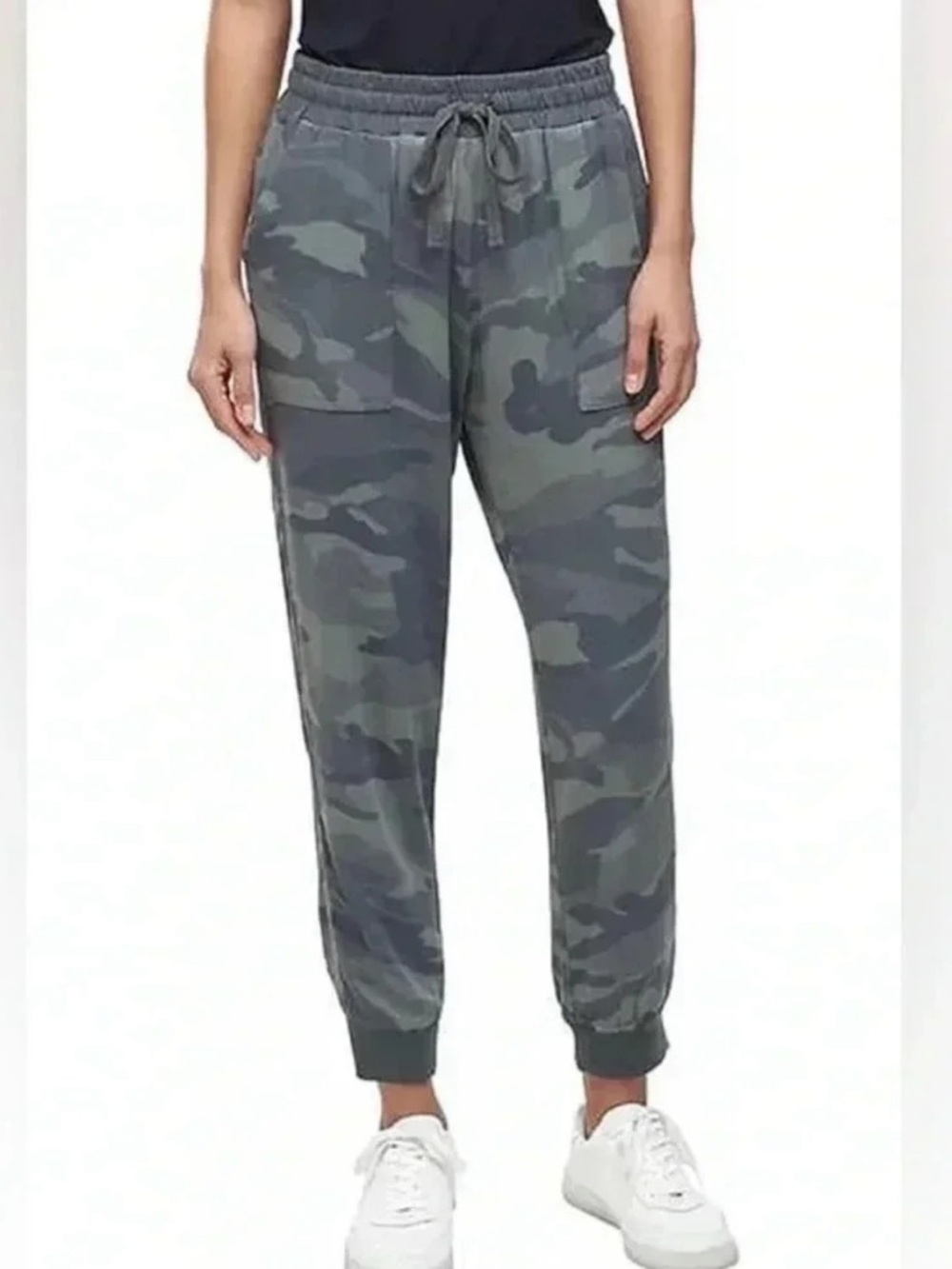 Splendid Olive Camo Drawstring Joggers Sz. L